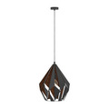 Eglo Carlton pendel Ø38,5 cm sort/kobber